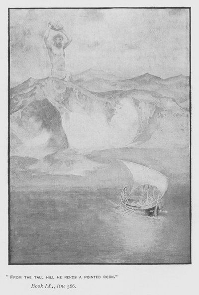 Illustration zu Popes Odyssee von Homer (Lithografie) von Walter Paget