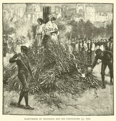 Märtyrertod von Testwood und seinen Gefährten von Walter Paget