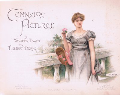 Maud: Titelseite (Illustration aus Tennyson Pictures) von Walter Paget