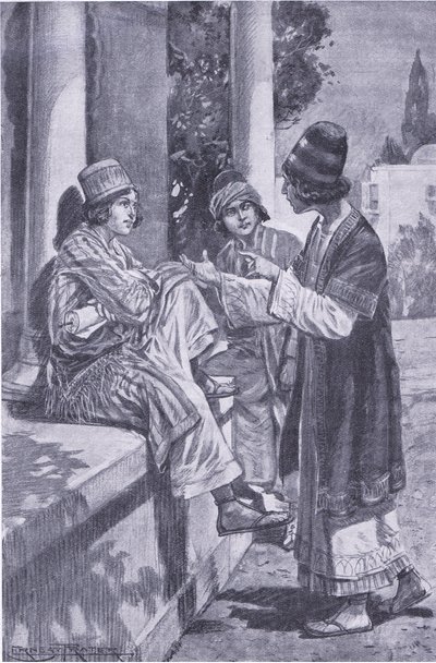 Das Versprechen der drei Kameraden, Illustration aus My Magazine von Walter Paget