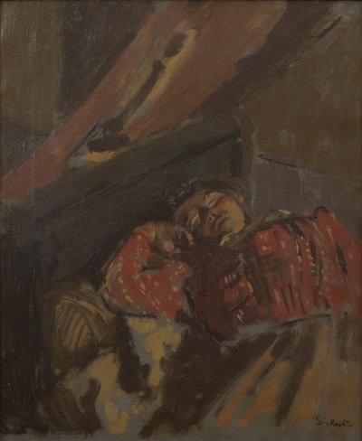Rote gemusterte Bluse, um 1907 von Walter Richard Sickert
