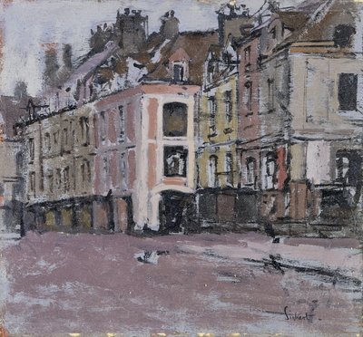 Die alten Arkaden, Dieppe; Les Vieux Arcades, Dieppe, um 1898-1900 von Walter Richard Sickert