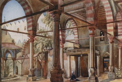Innenansicht der Moschee von Shakhoun, Kairo von Walter Spencer Stanhope Tyrwhitt
