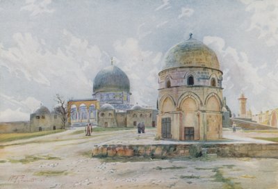 Morgen in Jerusalem: Die Omar-Moschee auf der Schattenseite von Walter Spencer Stanhope Tyrwhitt