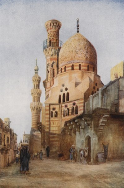 Moscheen in der Sharia Bab-el-Wazir, Kairo von Walter Spencer Stanhope Tyrwhitt