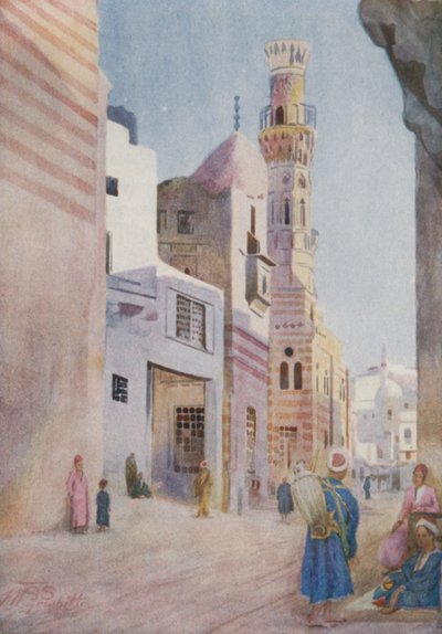 Moscheen in der Sharia Bab-el-Wazir, Kairo von Walter Spencer Stanhope Tyrwhitt