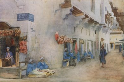 Sharia-el-Kerabiyeh, oder Straße der Wasserträger, Kairo von Walter Spencer Stanhope Tyrwhitt