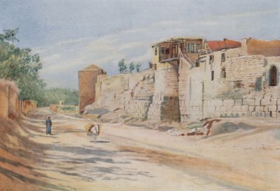 Traditioneller Ort, an dem St. Paulus in einem Korb herabgelassen wurde, Damaskus von Walter Spencer Stanhope Tyrwhitt