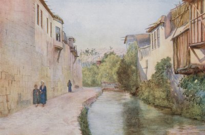 Stadtmauern und Barada-Fluss, Damaskus von Walter Spencer Stanhope Tyrwhitt