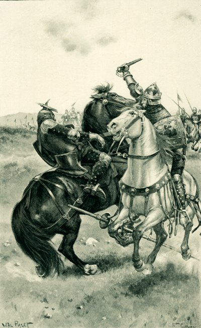 Bruce tötet De Boune vor den Armeen von Walter Stanley Paget