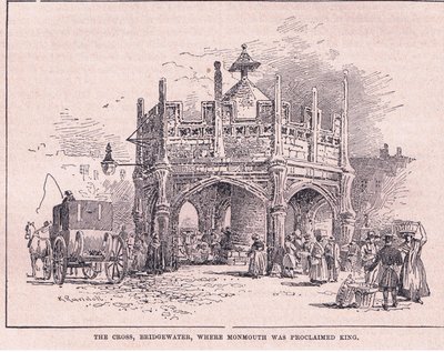 Das Kreuz, Bridgewater, wo Monmouth 1685 zum König ausgerufen wurde von Walter Stanley Paget