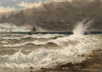 Studie des Meeres an der französischen Küste von Walter William May