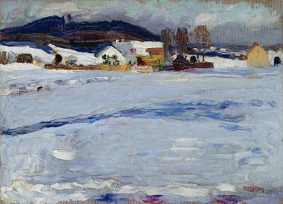 Bei Starnberg - Winter von Wassily Kandinsky