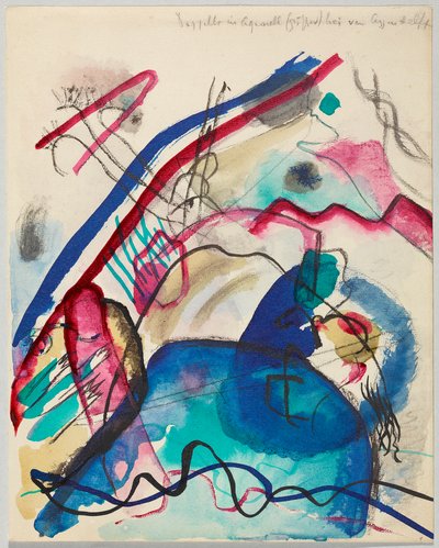 Entwurf zu „Bild mit weißem Rand“ von Wassily Kandinsky