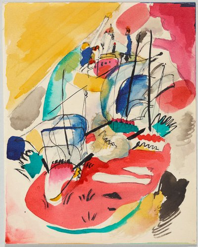 Entwurf zu „Improvisation 31 (Seeschlacht)“ von Wassily Kandinsky