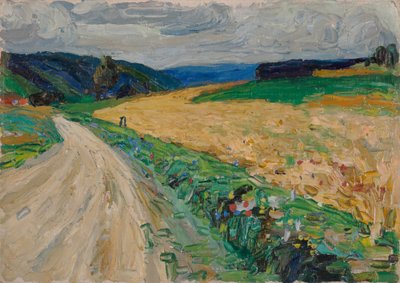 Kallmünz - Naturstudie zur gelben Postkutsche von Wassily Kandinsky