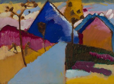 Kochel - Gerade Straße von Wassily Kandinsky
