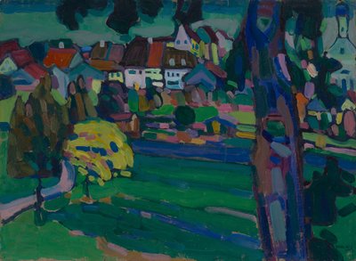 Murnau - Studie für „Landschaft mit Baumstamm“ von Wassily Kandinsky
