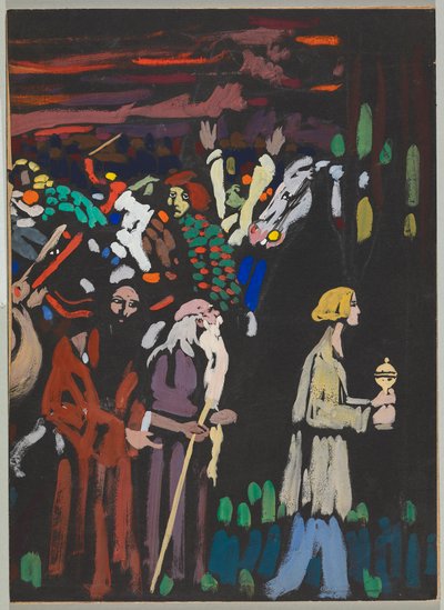 Studie zu „Panik“ von Wassily Kandinsky