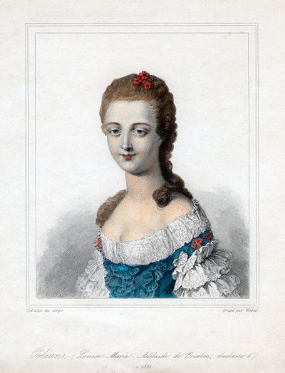Louise Marie Adelaide de Bourbon-Penthievre, Herzogin von Orleans, spätes 18. Jahrhundert, 1821 von Weber