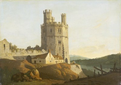 Caernarvon Castle, der Adler-Turm von Welsh school