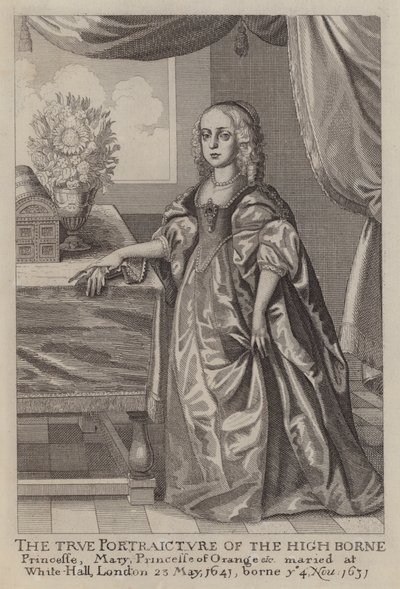 Mary, Prinzessin von Oranien von Wenceslaus (after) Hollar