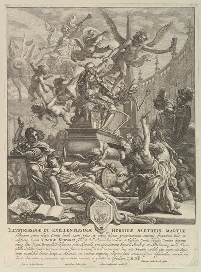 Allegorie auf den Tod des Earl of Arundel, ca. 1646 von Wenceslaus Hollar