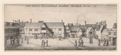 Arundel House von Süden von Wenceslaus Hollar