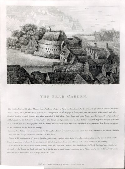 Bärengarten, 1647 von Wenceslaus Hollar
