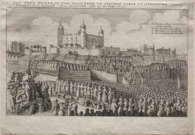 Hinrichtung des Earl of Strafford von Wenceslaus Hollar