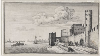 Blick auf die Stadtmauern von Köln von Wenceslaus Hollar