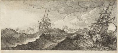 Seestück im Sturm von Wenceslaus Hollar