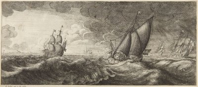 Seestück im Sturm von Wenceslaus Hollar