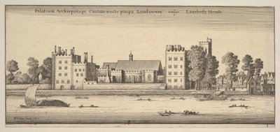 Palatium Archiepiscopi Cantuariensis prope Londinum vulgo Lambeth House Lambeth House: P..., 1647 von Wenceslaus Hollar