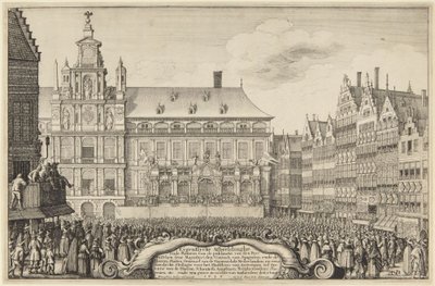 Verkündung des Friedens - Antwerpen von Wenceslaus Hollar