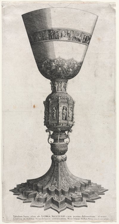 Der große Kelch mit Figuren verziert, 1640 von Wenceslaus Hollar