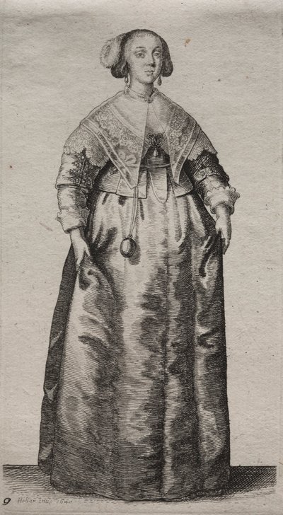 Die verschiedenen Gewohnheiten englischer Frauen, von der Adligen bis zur Landfrau..., 1640 von Wenceslaus Hollar