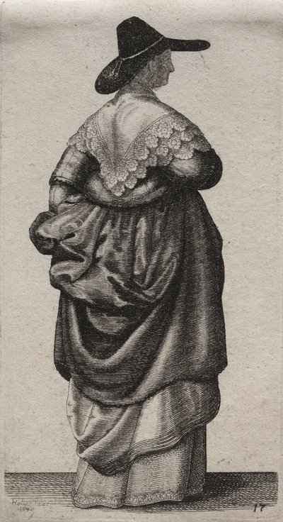 Die verschiedenen Gewohnheiten englischer Frauen, von der Adligen bis zur Landfrau..., 1640 von Wenceslaus Hollar
