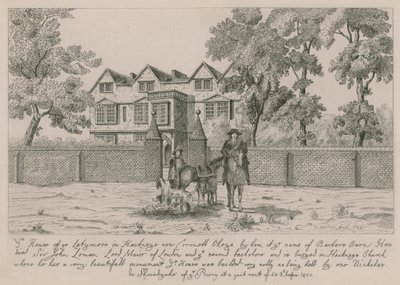 Das Haus der Latymere in Hackney von Wenceslaus Hollar