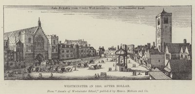 Westminster im Jahr 1650 von Wenceslaus Hollar