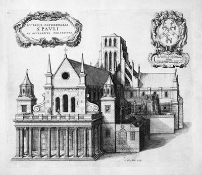 St. Pauls von Westen von Wenceslaus Hollar