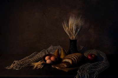 Rustikales Ernte Stillleben von Wendy Xu
