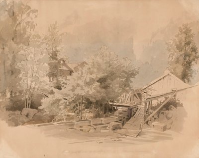 Norwegische Mühlenlandschaft von Werner Holmberg