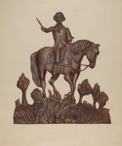 George Washington zu Pferd von Wilbur M Rice