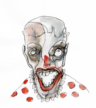 Gruseliges Clown-Grinsen von Wildemar Doomgriever