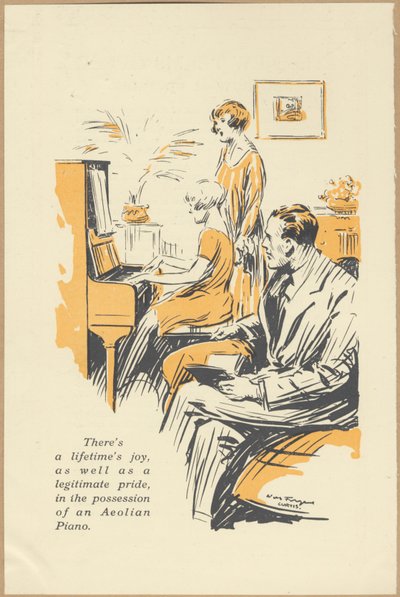 Aeolian Company Pianolas, 1920er Jahre von Wilfred Fryer, Curtis Advertising Agency