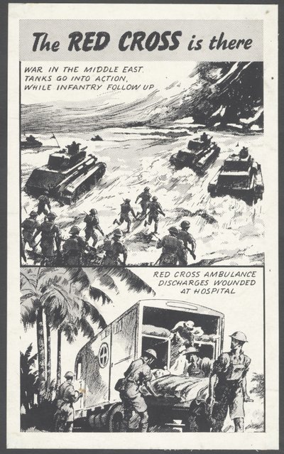 Rotes Kreuz Kriegszeit Werbung von Wilfred Fryer