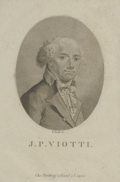 Porträt des Komponisten Giovanni Battista Viotti 1755-1824, um 1800 von Wilhelm Arndt