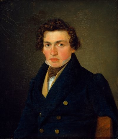 Porträt eines jungen Mannes von Wilhelm Bendz