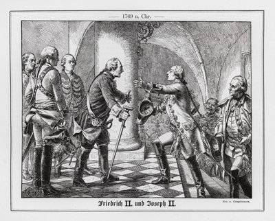 Friedrich der Große von Preußen und der Heilige Römische Kaiser Joseph II. von Wilhelm Camphausen
